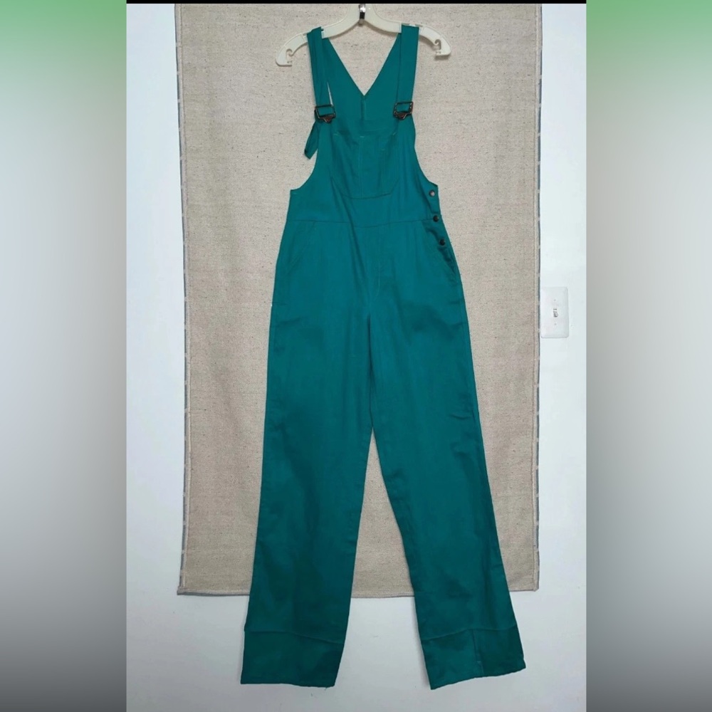 Vintage Green Overalls Hovis Hovland Women’s 11 Twill Workwear St. Patrick’s Day